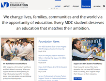 Tablet Screenshot of mdcfoundation.com
